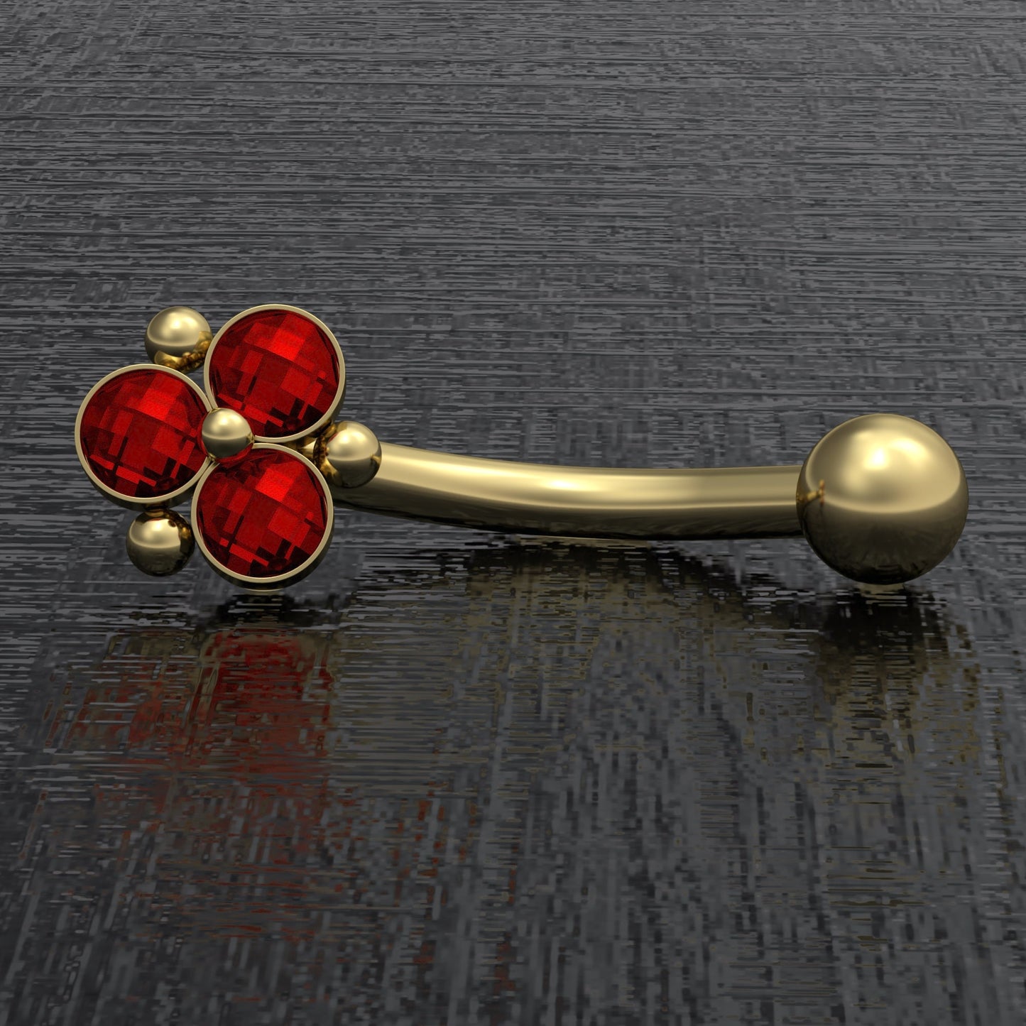 CZ Rook Piercing Surgical Steel - TitaniumFashion