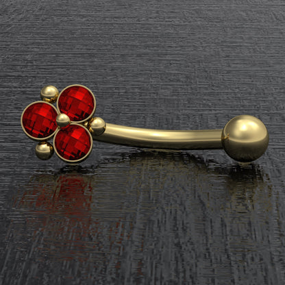 CZ Rook Piercing Surgical Steel - TitaniumFashion