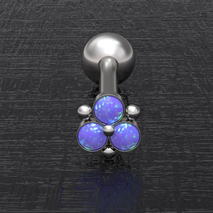 Opal Tongue Jewelry Surgical Steel - TitaniumFashion