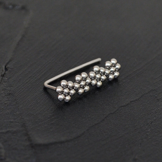 Surgical Steel Ear Crawler Earrings - TitaniumFashion