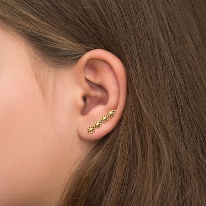 Climber Earrings Surgical Steel - TitaniumFashion