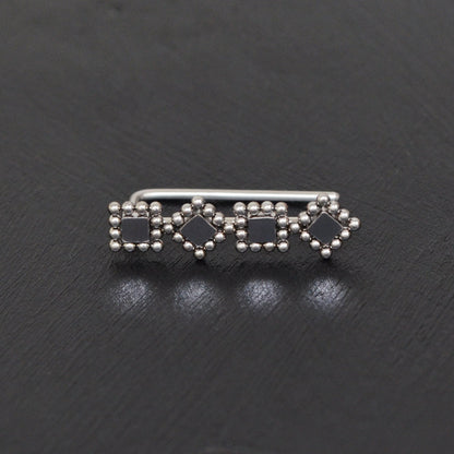 Surgical Steel Ear Crawler Earrings - TitaniumFashion