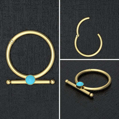 Nipple Ring Hoop Surgical Steel - TitaniumFashion