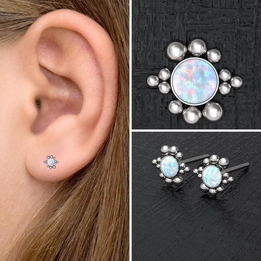 Small Post Earrings - TitaniumFashion