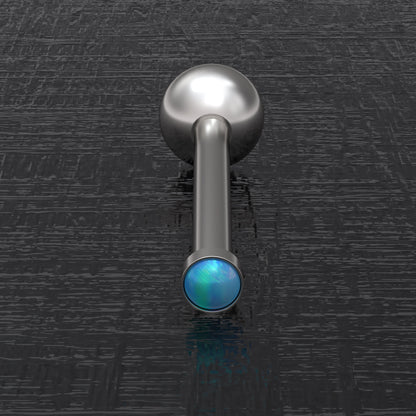 Tongue Ring Opal - TitaniumFashion