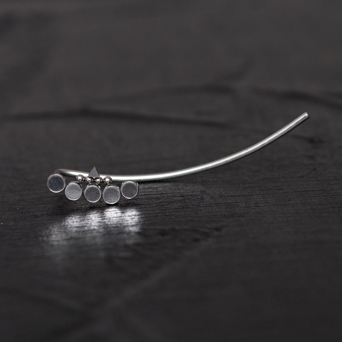 Surgical Steel Ear Crawler - TitaniumFashion