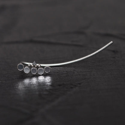 Surgical Steel Ear Crawler - TitaniumFashion