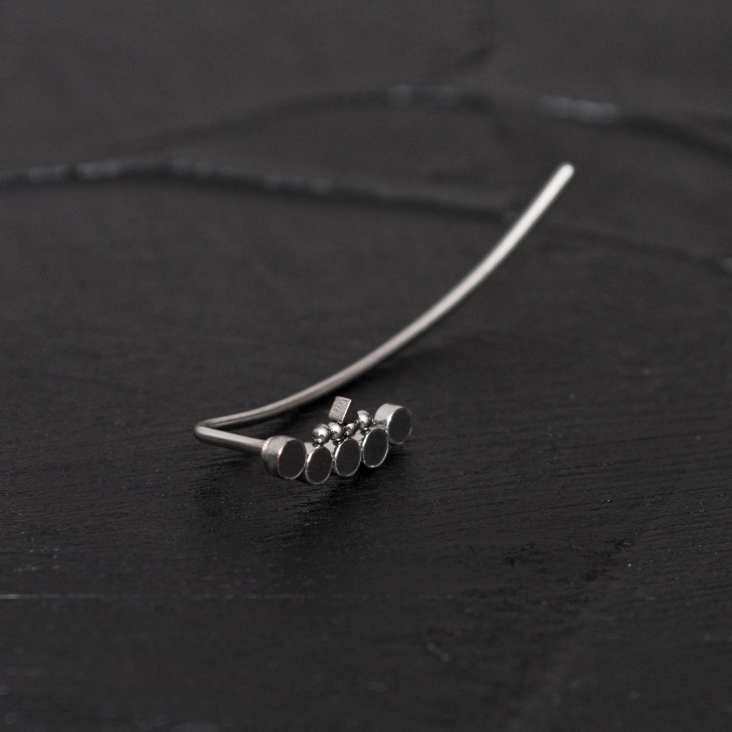 Surgical Steel Ear Crawler - TitaniumFashion