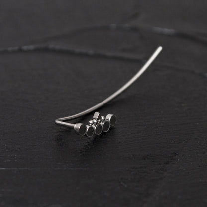 Surgical Steel Ear Crawler - TitaniumFashion