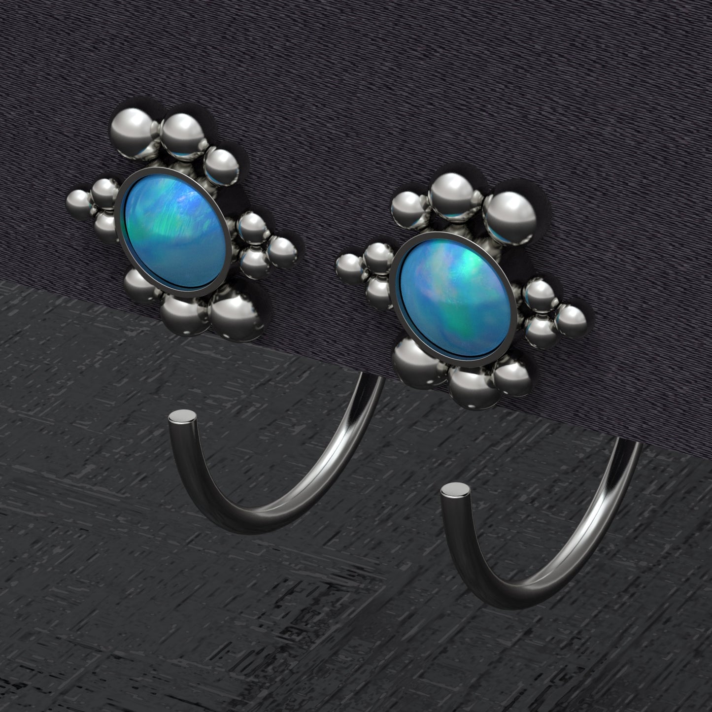 Small Hoop Earrings Titanium - TitaniumFashion