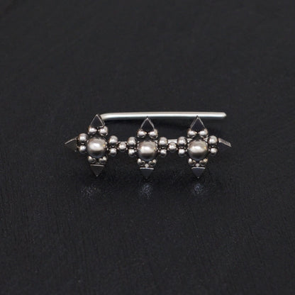 Surgical Steel Ear Crawler - TitaniumFashion