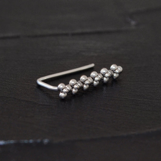 Ear Climber Earrings Surgical Steel - TitaniumFashion