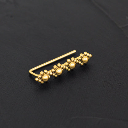 Climber Earrings Surgical Steel - TitaniumFashion