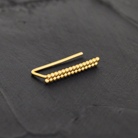 Up The Ear Earrings Surgical Steel - TitaniumFashion