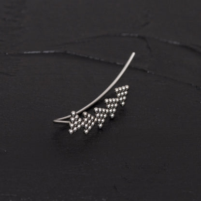 Surgical Steel Ear Crawler Earrings - TitaniumFashion