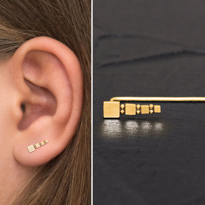 Surgical Steel Ear Crawler Earrings - TitaniumFashion