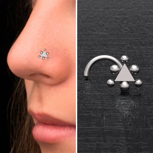 Nose Stud Screw - TitaniumFashion