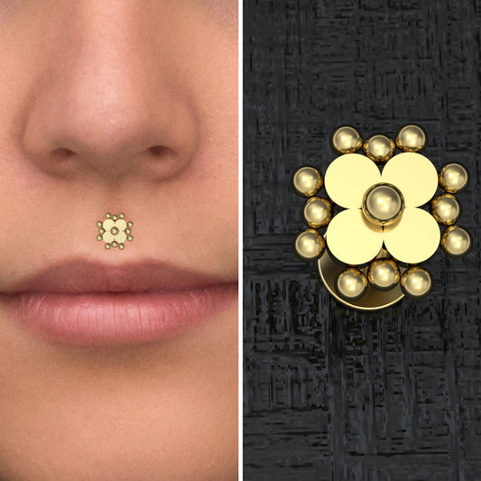 Lip Ring - TitaniumFashion