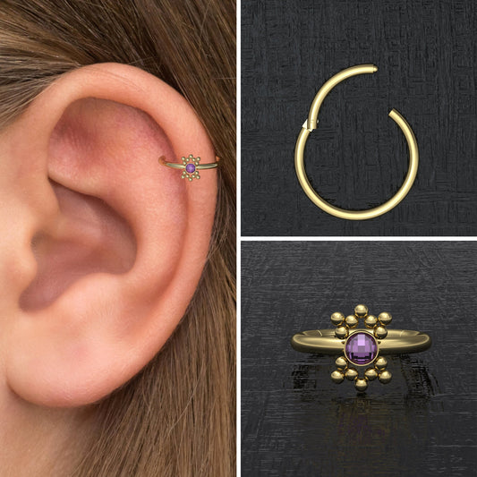 CZ Tragus Jewelry - TitaniumFashion