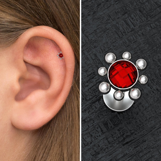 Tragus Piercing Surgical Steel - TitaniumFashion