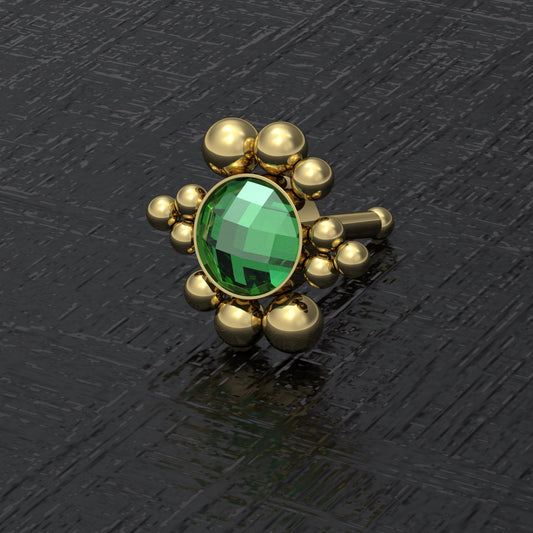 CZ Nose Stud Ring Surgical Steel - TitaniumFashion