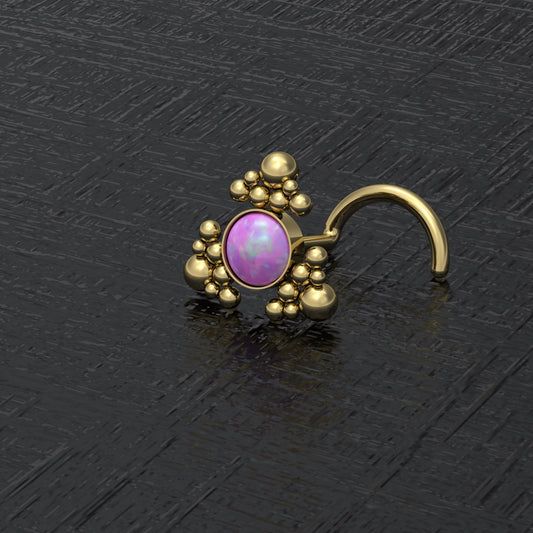 Surgical Steel Nose Stud Screw - TitaniumFashion