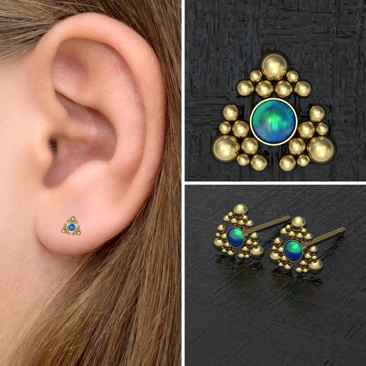 Small Stud Earrings Surgical Steel - TitaniumFashion