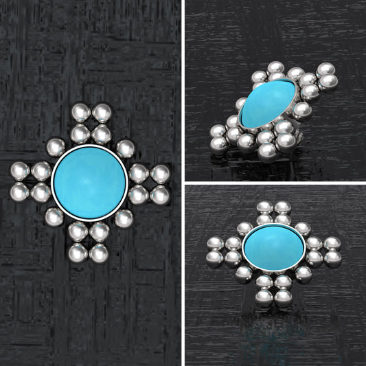 Turquoise Dermal Jewelry Surgical Steel - TitaniumFashion