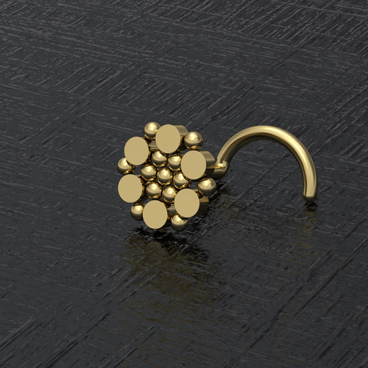 Surgical Steel Nose Screw Stud - TitaniumFashion