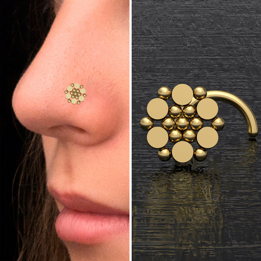 Surgical Steel Nose Screw Stud - TitaniumFashion