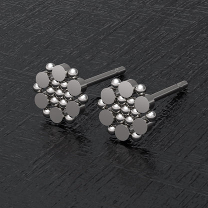 Small Stud Earrings - TitaniumFashion