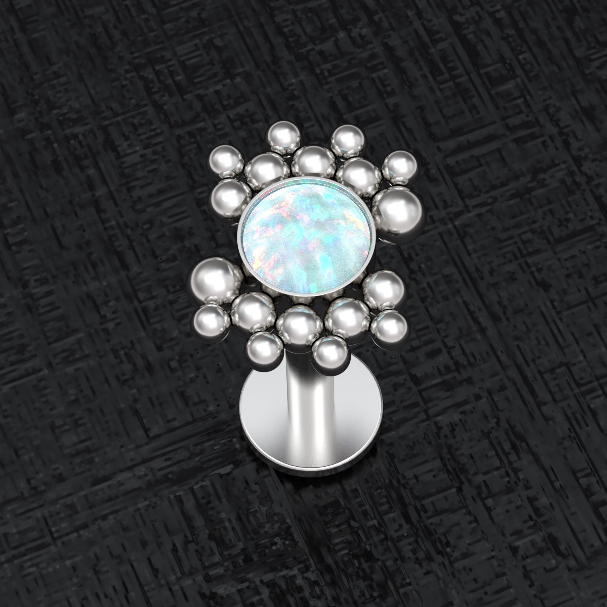Medusa Lip Ring Surgical Steel - TitaniumFashion