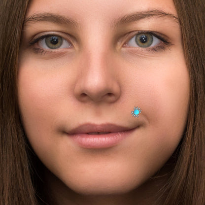 Medusa Lip Ring Bioflex - TitaniumFashion