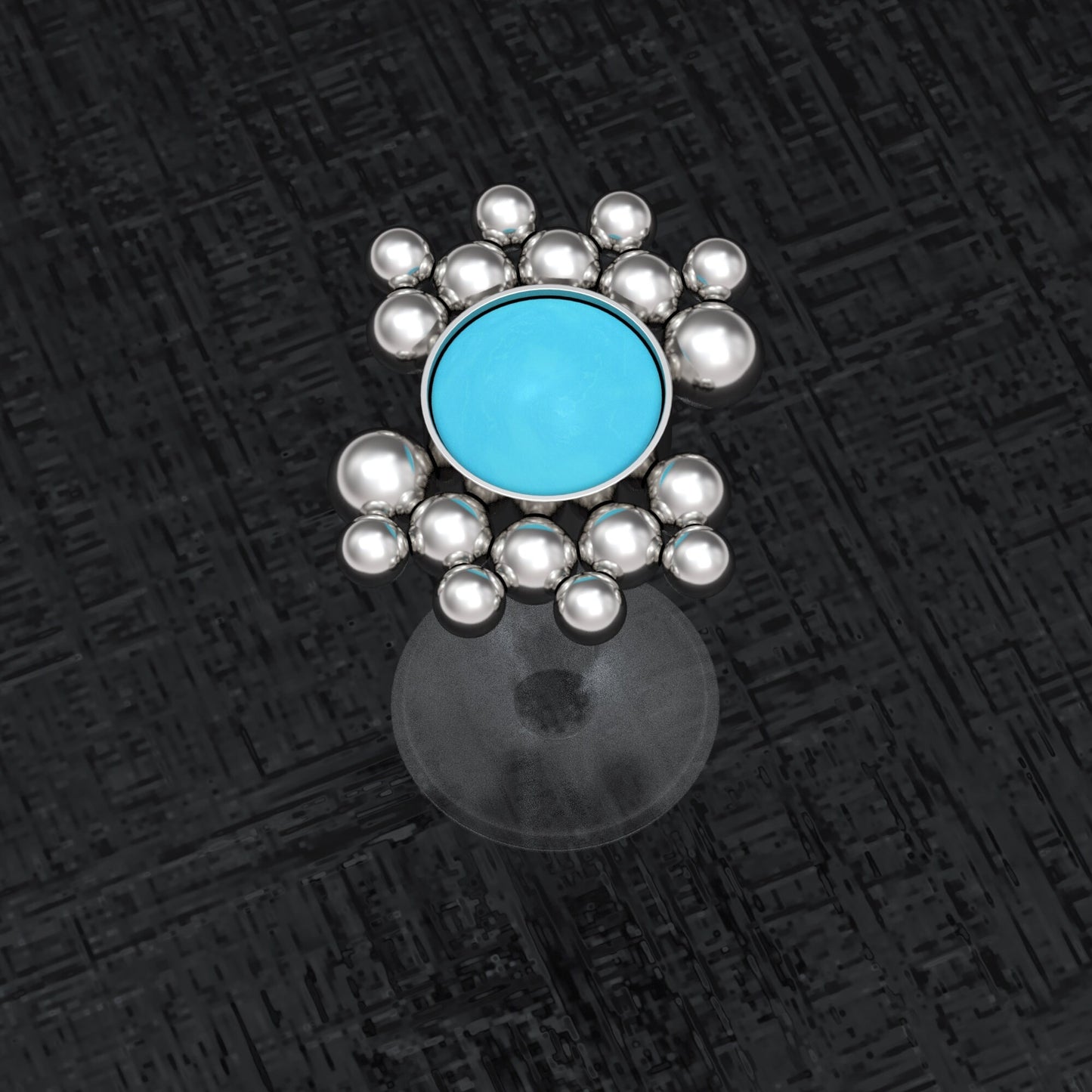 Medusa Lip Ring Bioflex - TitaniumFashion