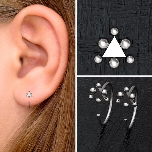 Small Hoop Earrings Surgical Steel - TitaniumFashion