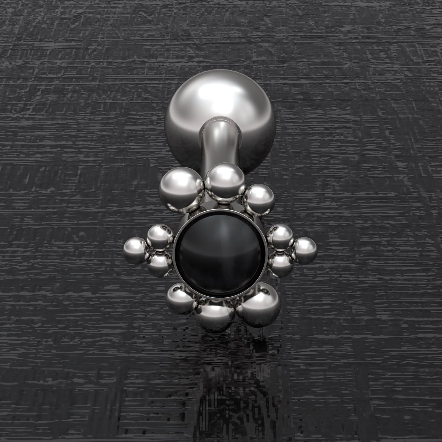 Tongue Barbell Earring Surgical Steel - TitaniumFashion