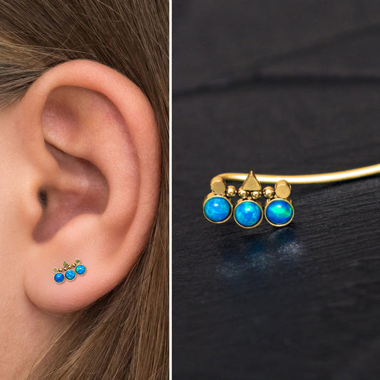 Climbing Earrings Surgical Steel - TitaniumFashion