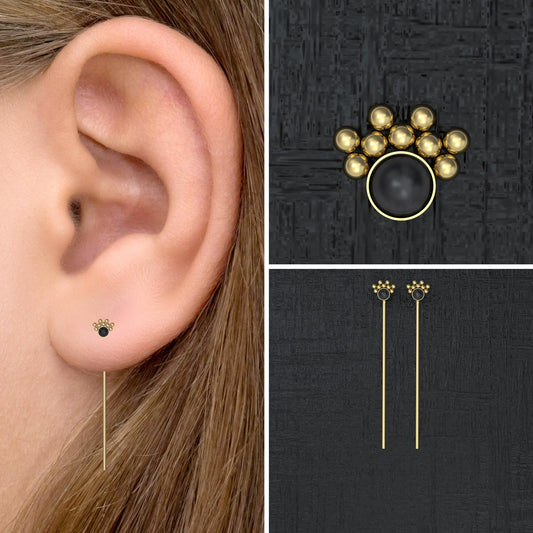 Stud Earrings Surgical Steel - TitaniumFashion