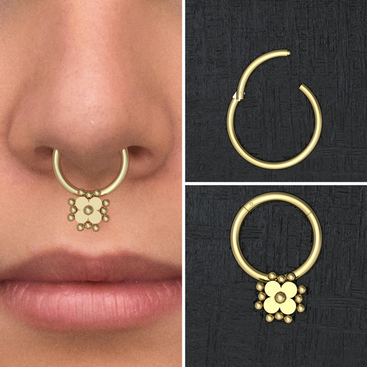 Septum Hoop Surgical Steel - TitaniumFashion