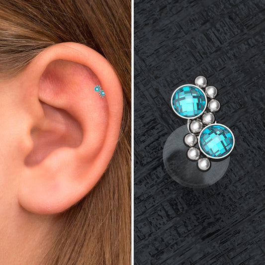 Bioflex Forward Helix Earring Stud - TitaniumFashion