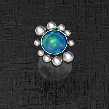 Bioflex Lip Ring Opal - TitaniumFashion