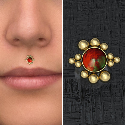 Opal Lip Labret - TitaniumFashion