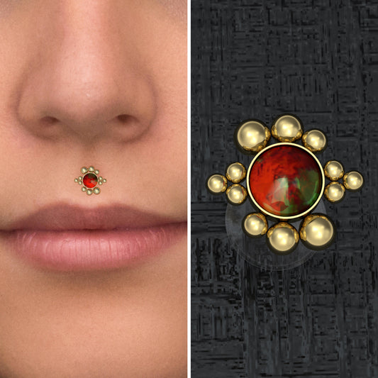 Opal Lip Labret - TitaniumFashion