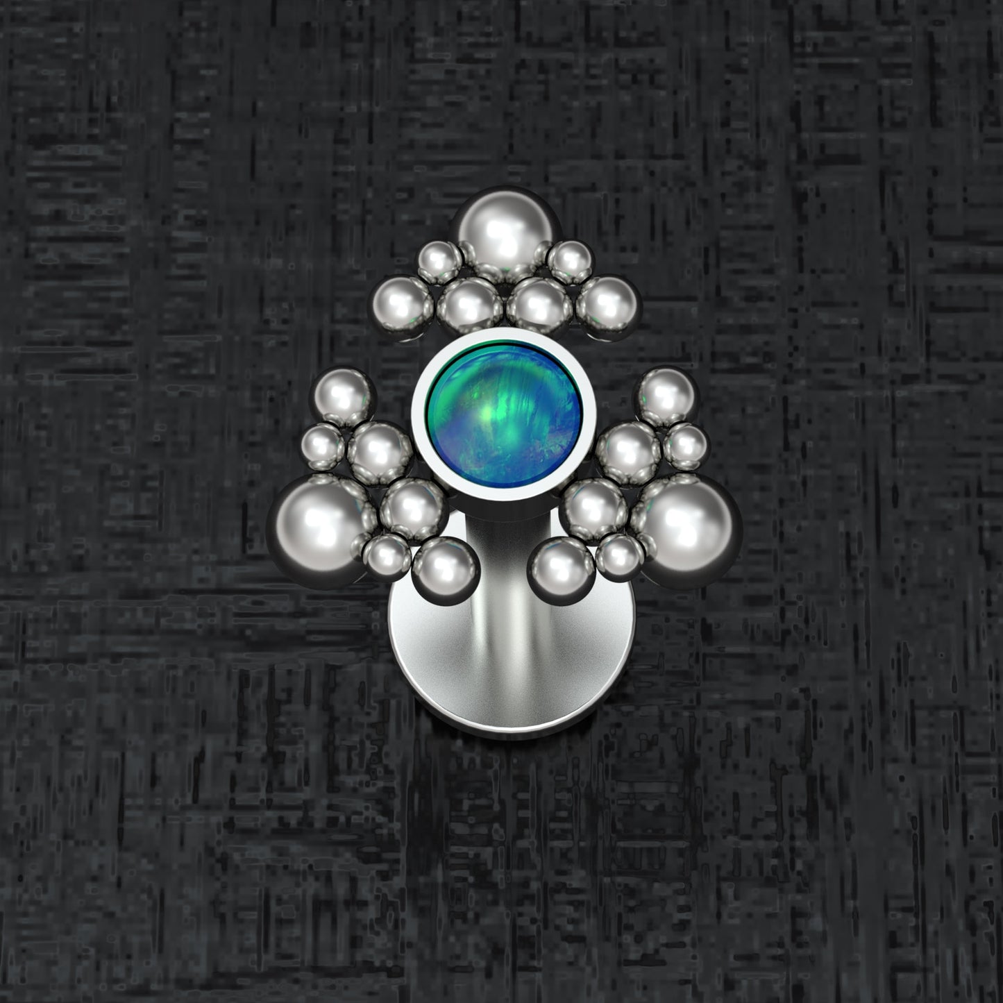 Medusa Lip Ring Titanium - TitaniumFashion