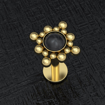 Medusa Lip Ring Surgical Steel - TitaniumFashion