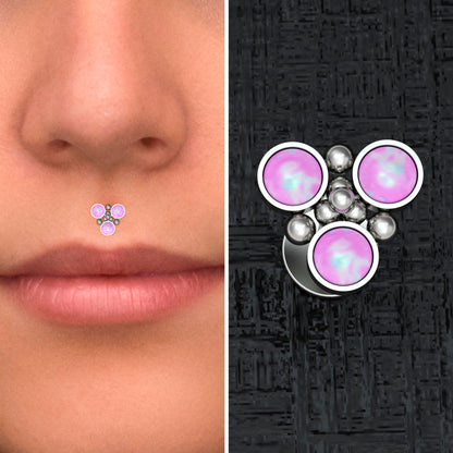 Opal Lip Labret Titanium - TitaniumFashion