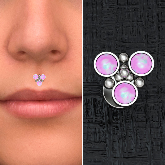 Opal Lip Labret Titanium - TitaniumFashion