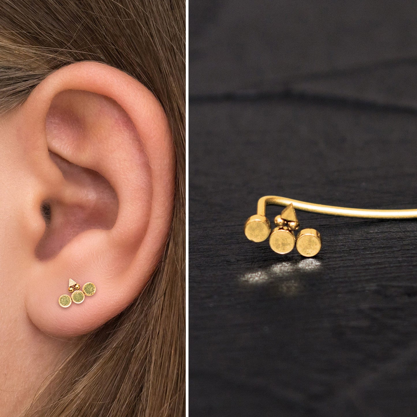 Ear Climber Earrings Surgical Steel - TitaniumFashion