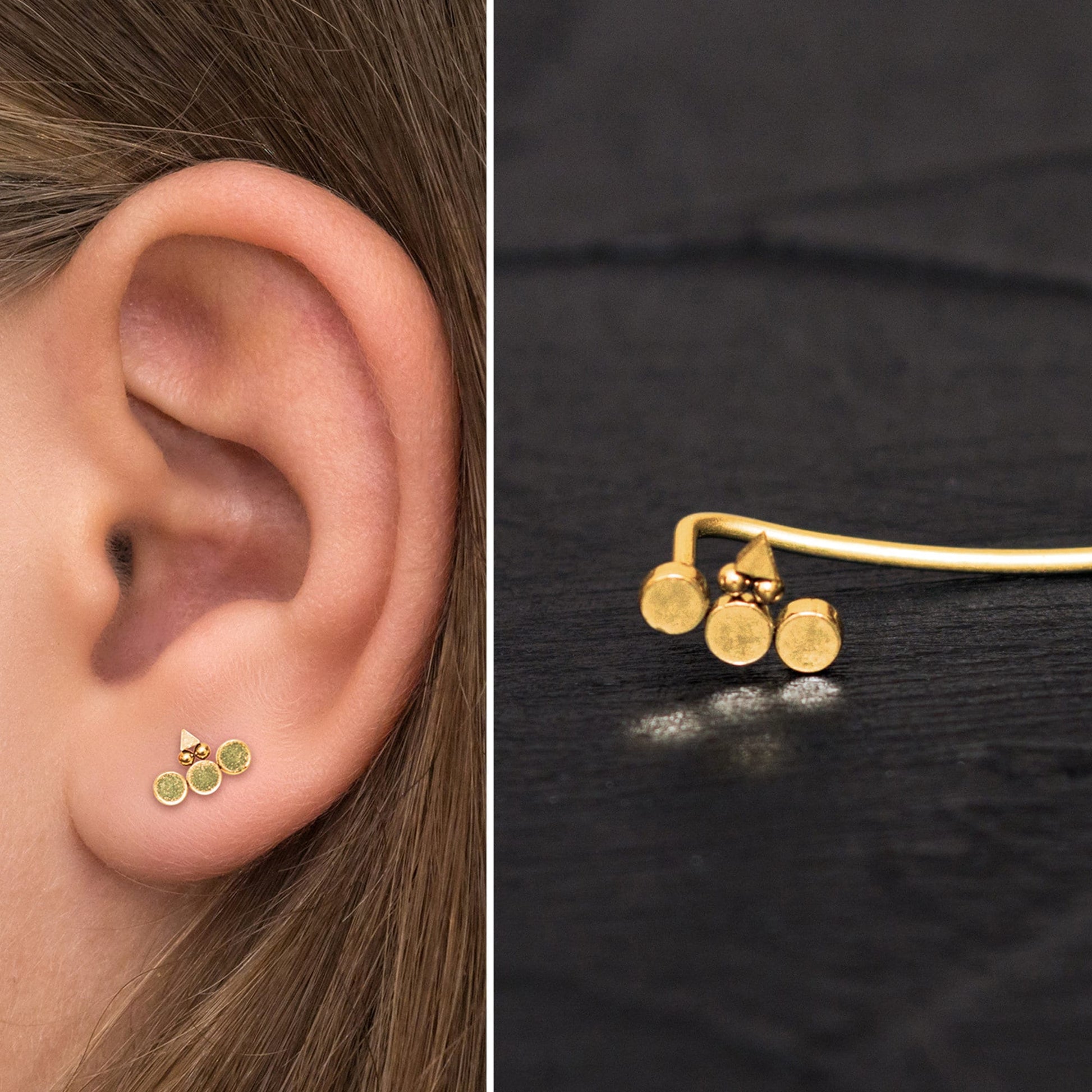 Ear Climber Earrings Surgical Steel - TitaniumFashion