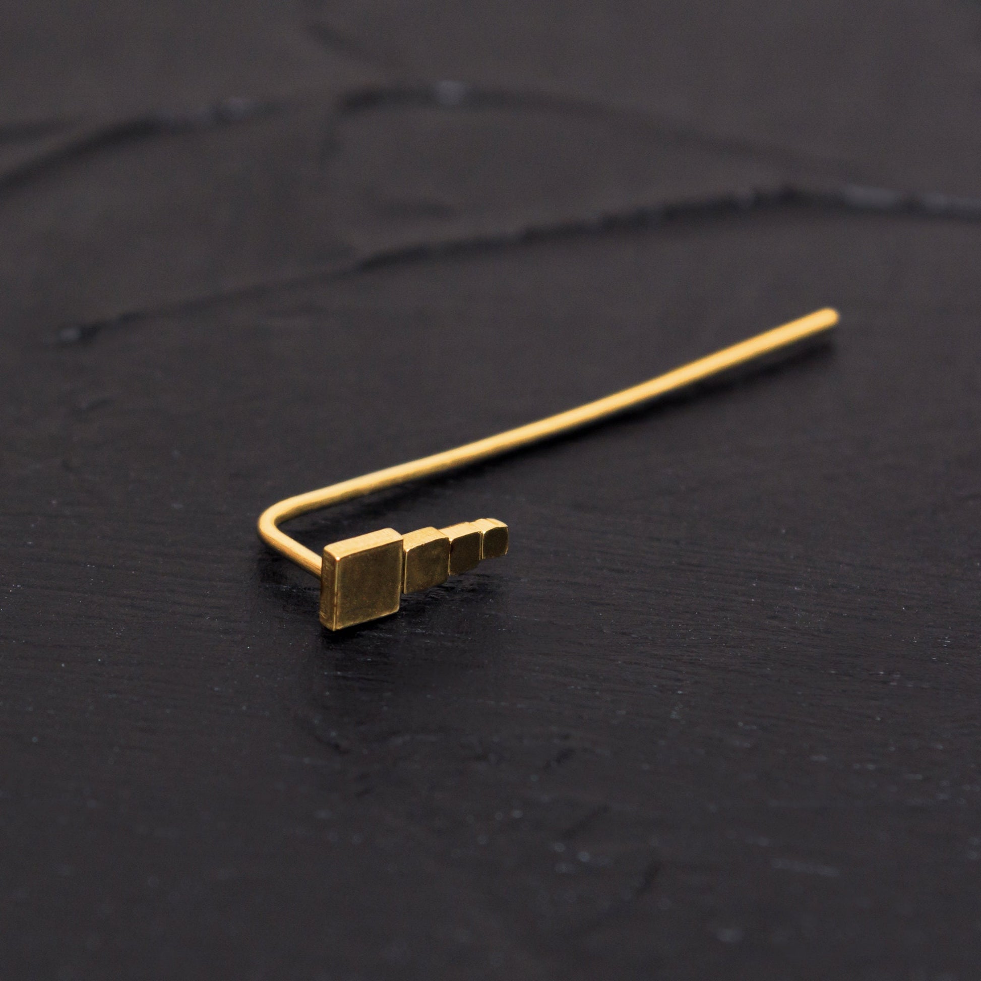 Up The Ear Earrings Surgical Steel - TitaniumFashion